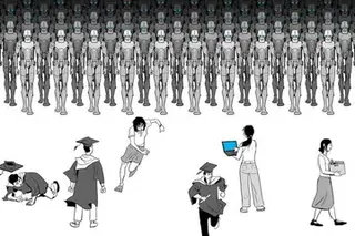 Artificial intelligence is taking over many tasks, while young people find it difficult to hold their jobs.