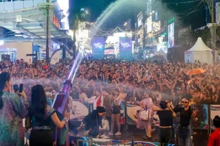 Revellers at the Rain Rave Water Music Festival in Kuala Lumpur, Malaysia. Photo: Facebook/ngakormingofficial