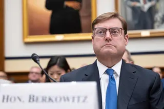Assistant Defense Secretary for Space Policy Marc Berkowitz prepares before the House Armed Services Subcommittee FY27 missile defense and missile defeat programs and activities hearing on April 15, 2026 in Washington. Photo: Getty Images via AFP