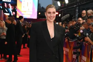 Greta Gerwig attends the Headline Gala screening of "Jay Kelly" during the 69th BFI London Film Festival at The Royal Festival Hall on October 10, 2025 in London, England.
