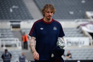 Nick Woltemade at St James’ Park before the visit of Brighton