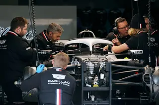 Formula One F1 - Chinese Grand Prix - Shanghai International Circuit, Shanghai, China - March 12, 2026 Cadillac engineers work in the garage ahead of the Chinese Grand Prix REUTERS/Go Nakamura