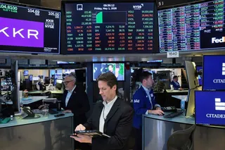 Traders work on the floor of the New York Stock Exchange. Photo: via AFP