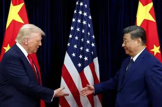 US President Donald Trump (left) with Chinese President Xi Jinping in Busan in October 2025. The most plausible outcome of US-China rivalry is not a clean transition from one hegemon to another, but a fragmented order.