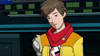 Hi-Fi Rush protagonist looking defeated and tired.