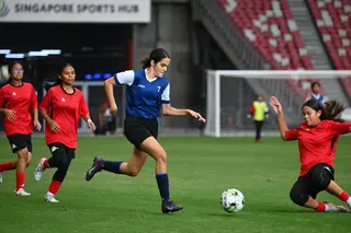 Sports such as football draw healthy participation from student-athletes at the National School Games.
