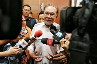 Prime Minister Datuk Seri Anwar Ibrahim speaks to reporters after the Ministry of Natural Resources and Environmental Sustainability’s monthly assembly in Putrajaya May 4, 2026. — Picture by Choo Choy May
