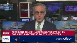 President Trump: Increasing tariffs on EU for cars and trucks to 25% next week
