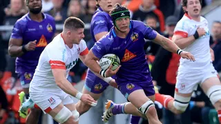 Nick Timoney in match action for Ulster