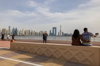 迪拜码头，摄于上月。