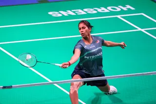 Malaysia women’s singles player K. Letshanaa in action. — Bernama pic