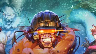 Wolverine appears with a helment on.