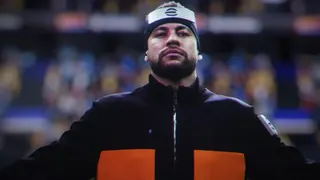Neymar Jr the footballer dressed up like Naruto from Naruto Shippuden.