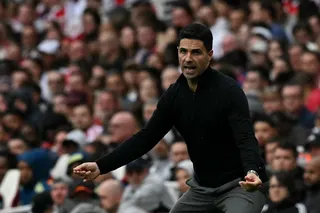 Arsenal's Spanish manager Mikel Arteta shouts instructions to the players from the touchline during the English Premier League football match between Arsenal and Fulham at the Emirates Stadium in London on May 2, 2026. — AFP pic