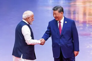 Chinese President Xi Jinping, when speaking last year to Indian Prime Minister Narendra Modi, spoke of the “vision of the dragon and elephant dancing together”. But India has never embraced the metaphor imposed by its neighbour. Photo: Indian Press Information Bureau/AFP