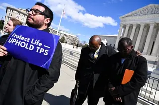 People outside supreme court