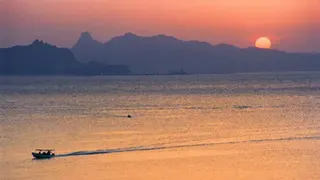 Getty Images Sunset over the Gulf of Aden, in 2004.