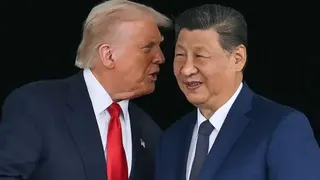 2025年10月30日，美國總統特朗普與中國國家主席習近平在韓國釜山舉行會晤。