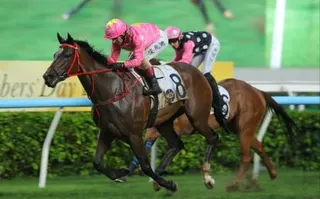 Sky Jewellery and Andrea Atzeni win at Sha Tin. Photos: Kenneth Chan