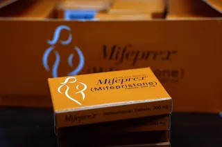 Boxes of Mifepristone at Alamo Women’s Clinic in Carbondale, Illinois. Photo: Reuters