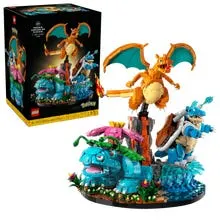 Venusaur, Charizard, and Blastoise