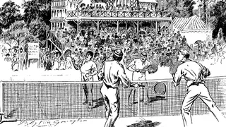 The RPS team play tennis