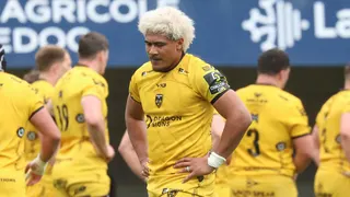 Fine Inisi during Dragons' Challenge Cup semi-final defeat by Montpellier