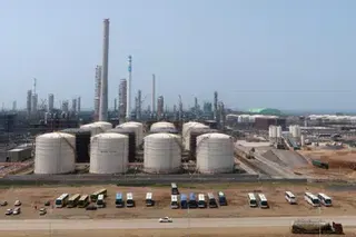 Hengli Petrochemical's refining complex in China's Dalian in 2018.