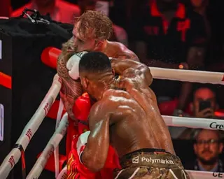 Anthony Joshua ended his fight with Jake Paul in the sixth round
