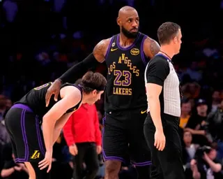 LeBron James showed few signs of slowing down but has not made a final decision on his future