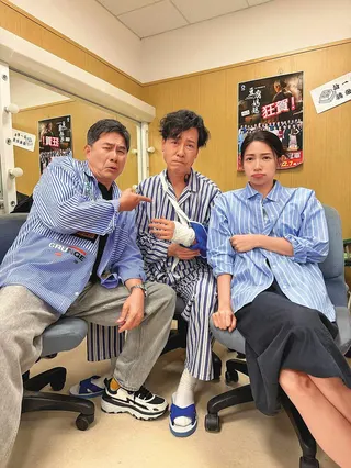 洪都拉斯（左起）、尹昭德和曾智希近期在《豆腐媽媽》戲分吃重。（翻攝自尹昭德IG）
