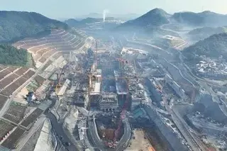 Construction of the Pinglu Canal.