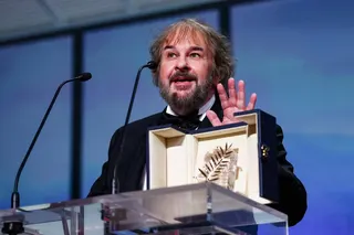 New Zealand filmmaker Peter Jackson with an Honorary Palme d'Or Award during the opening ceremony at the 79th Cannes Film Festival in Cannes, France on May 12, 2026