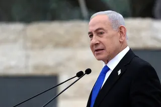 Israel’s Prime Minister Benjamin Netanyahu speaks during an event in Jerusalem in April. Photo: Reuters