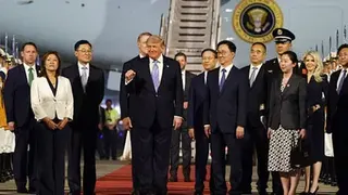 Trump Lands in Beijing for Trade Summit With China's Xi Jinping