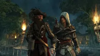 Blackbeard and Edward Kenway talk in key art for Assassin's Creed Black Flag