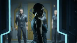 Character looking behind them