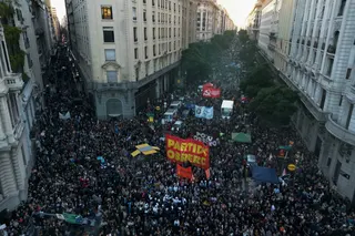 Tens of thousands protest in Argentina over Milei university cuts