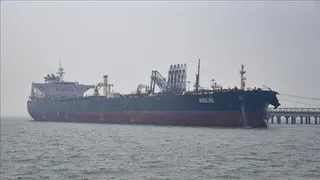 Chinese crude oil tanker seen sailing via Strait of Hormuz