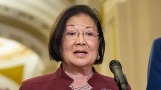 Senator Mazie Hirono speaking at a news conference in Washington, D.C.