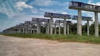 泛道停工高架桥墩柱残旧   保佛“巨石阵”引关注