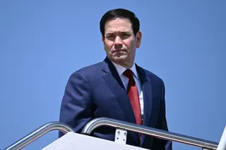 US Secretary of State Marco Rubio boards Air Force One at Joint Base Andrews, Maryland on May 12, 2026. — AFP pic