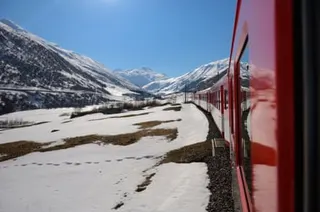 Glacier Express railway in Switzerland