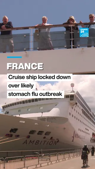 France - Cruise ship locked down over likely stomach flu outbreak
