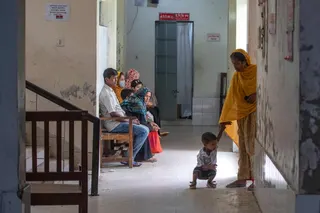 This photograph taken on April 27, 2026 shows people waiting in the lobby at the Savar Upazila Health Complex in Dhaka. . Bangladesh's once-praised family planning system is buckling under severe contraceptive shortages, raising fears of a rise in unplanned pregnancies in one of the world's most densely populated countries. — AFP pic