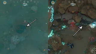 The path from the Life Pod to Zip's Blackbox in Subnautica 2.