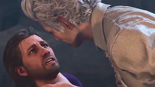 Gale of Waterdeep getting (sensually) strangled by Astarion in Baldur's Gate 3.
