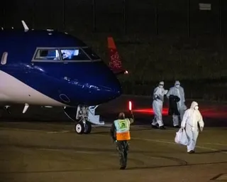 Passengers of the hantavirus-affected MV Hondius, including Australians, arrive on a second evacuation flight from Tenerife at Eindhoven air base, the Netherlands. Six passengers will leave the Netherlands on Thursday, arriving in Perth on Friday.
