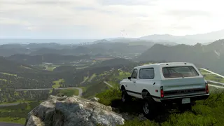 A screenshot of the PC version of Forza Horizon 6, using the game's photo mode and maximum graphics settings