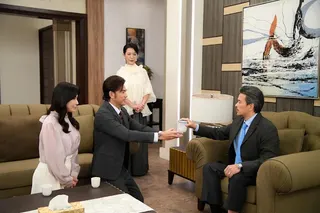 劇中張倩談與李興文搭檔飾演夫妻。（圖／三立提供）